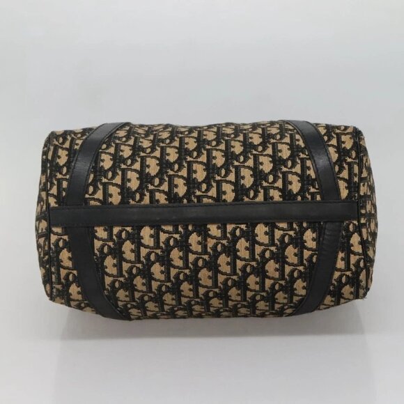 Christian Dior Trotter Canvas Boston Bag Navy Silver Auth 136274 - Picture 7 of 16